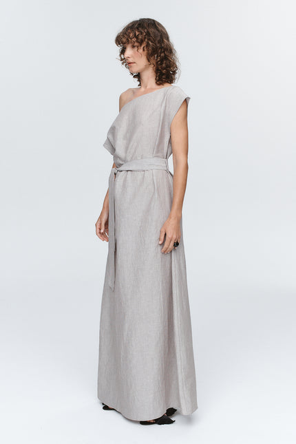 Marle Oscar Dress - Chocolate Stripe