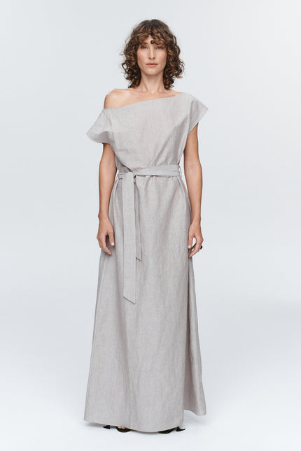 Marle Oscar Dress - Chocolate Stripe