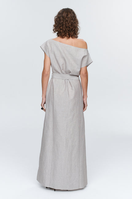 Marle Oscar Dress - Chocolate Stripe