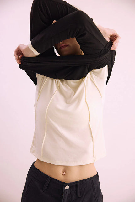 Pharlain Seam Top - Black