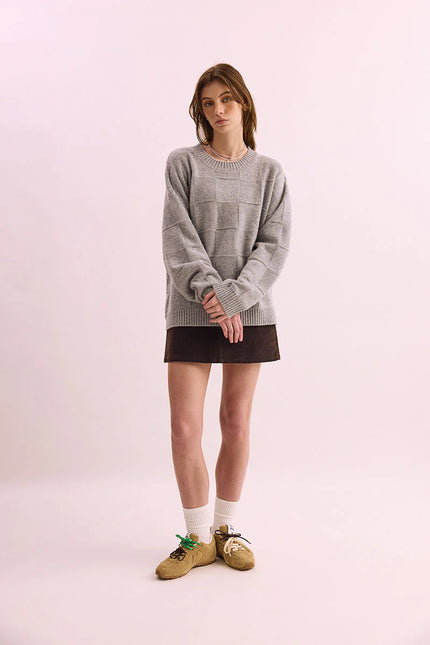 Pharlain Squares Crew - Silver Marle