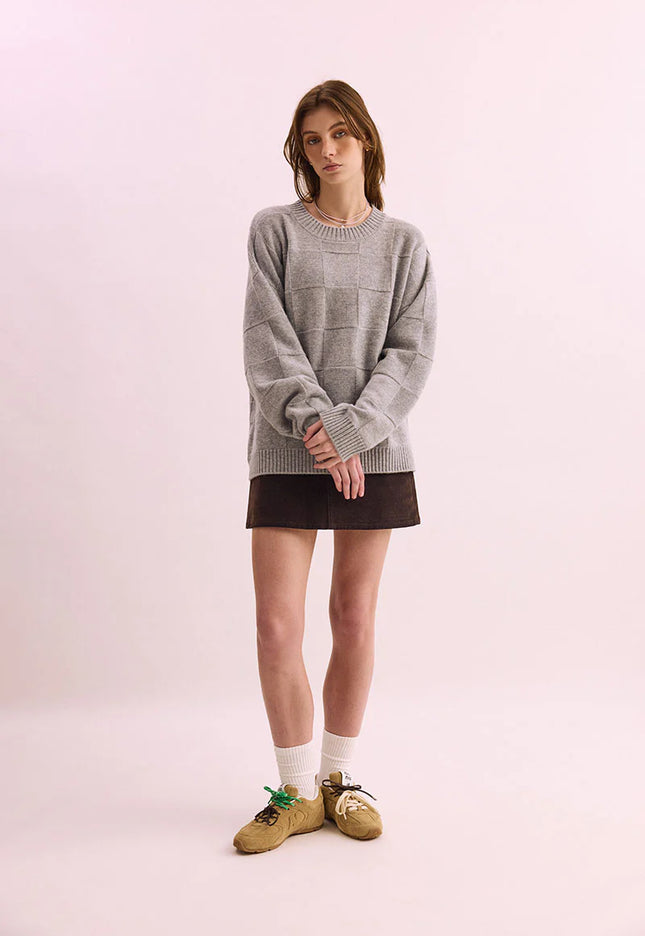 Pharlain Squares Crew - Silver Marle