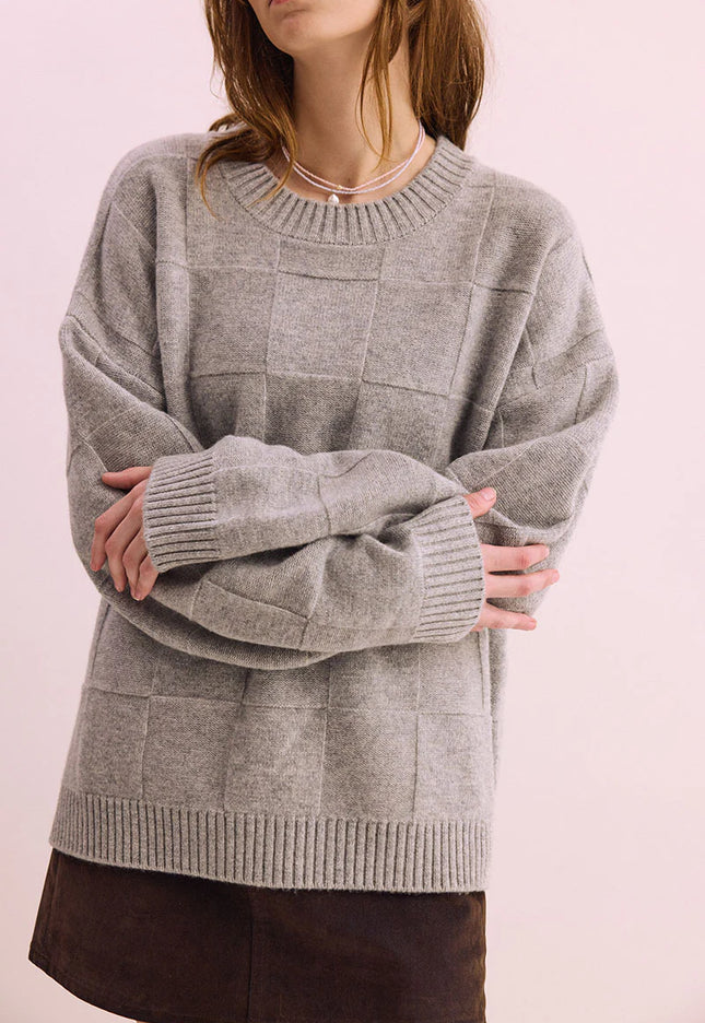 Pharlain Squares Crew - Silver Marle