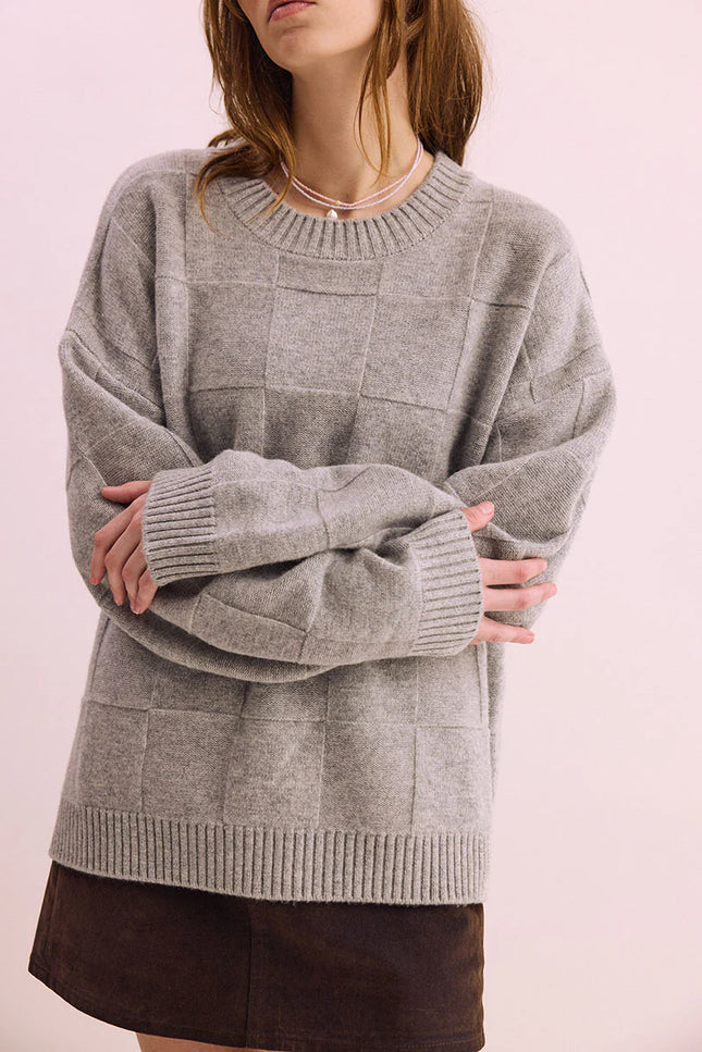 Pharlain Squares Crew - Silver Marle