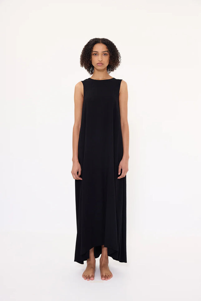 Pharlain Bobby Dress - Dobby Viscose - Black
