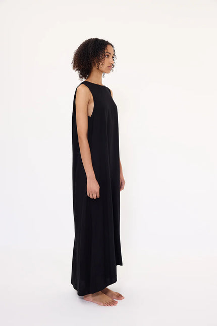 Pharlain Bobby Dress - Dobby Viscose - Black