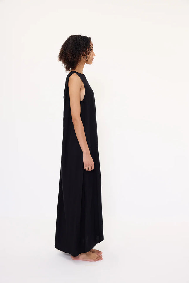 Pharlain Bobby Dress - Dobby Viscose - Black
