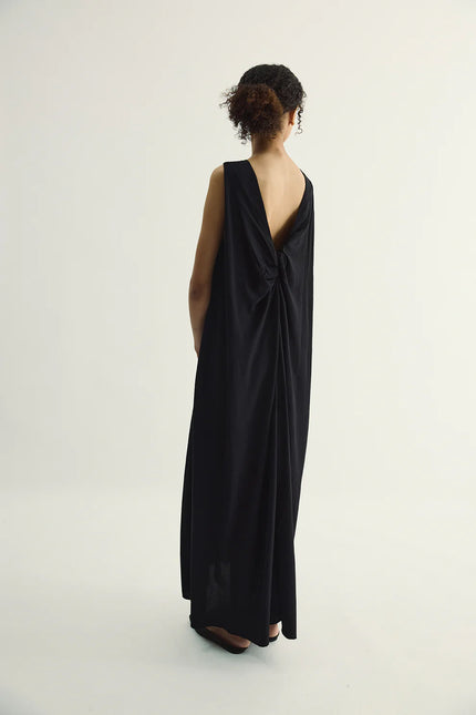 Pharlain Bobby Dress - Dobby Viscose - Black