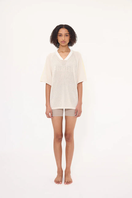 Pharlain Game Top - Sand/Butter