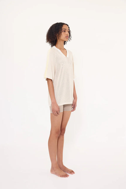 Pharlain Game Top - Sand/Butter