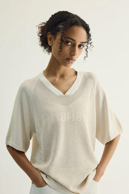 Pharlain Game Top - Sand/Butter