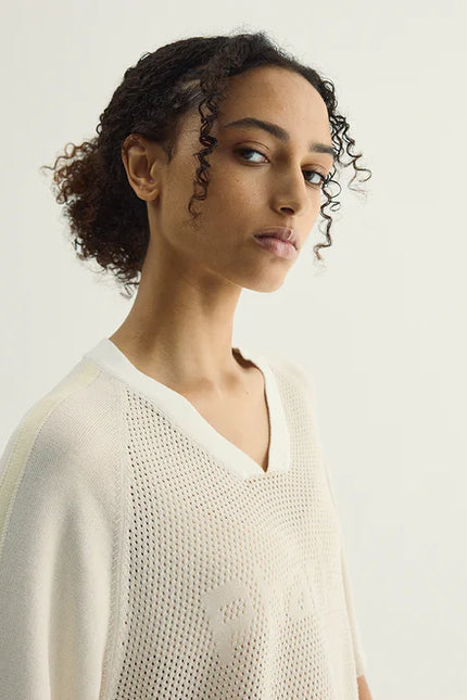 Pharlain Game Top - Sand/Butter