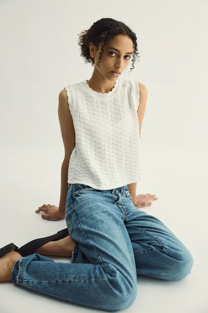 Pharlain Ruth Top - White