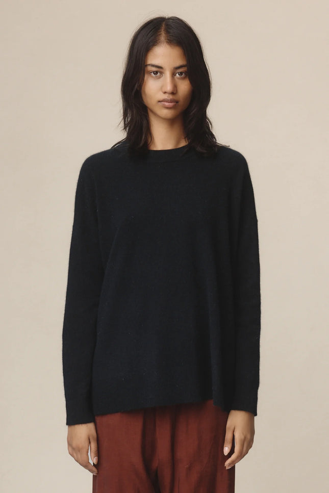Marle Joni Jumper ~ Possum/Merino/Silk - Black