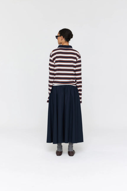 Ricochet Alonso Polo Stripe - Ink + Cream