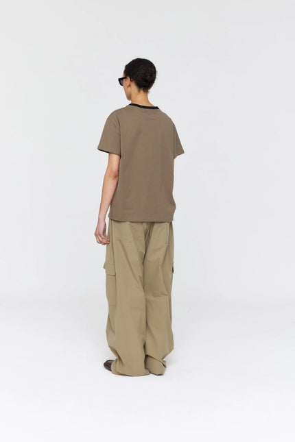 Ricochet Aiden Tee - Deep Grey + Pink