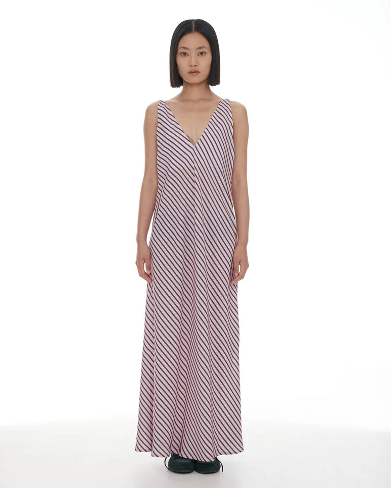 Ricochet Moussa Dress - Light Pink + Plum