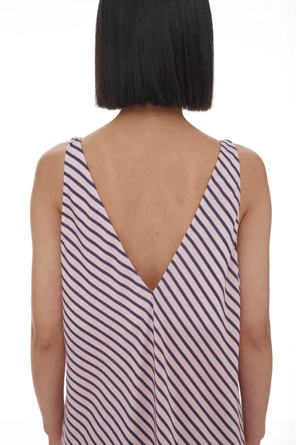 Ricochet Moussa Dress - Light Pink + Plum