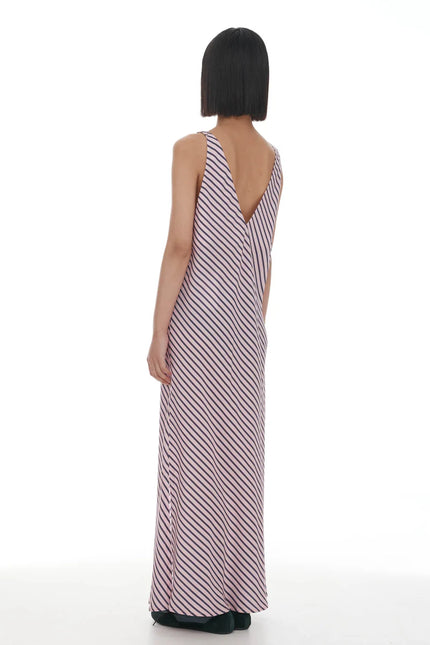 Ricochet Moussa Dress - Light Pink + Plum