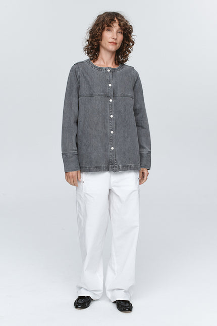Marle Seam Shirt ~ Stone