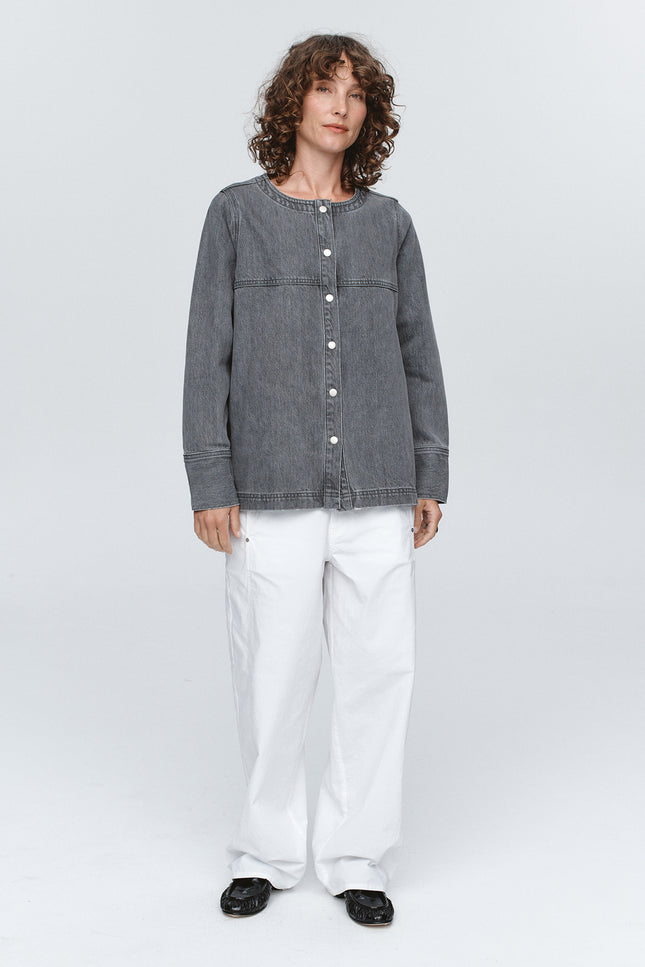 Marle Seam Shirt ~ Stone
