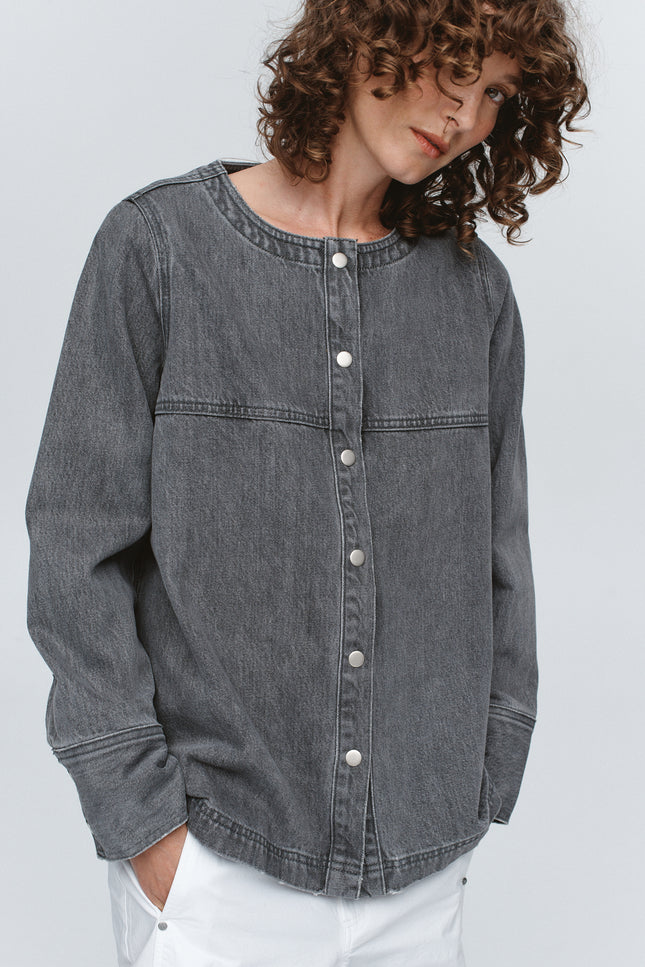 Marle Seam Shirt ~ Stone