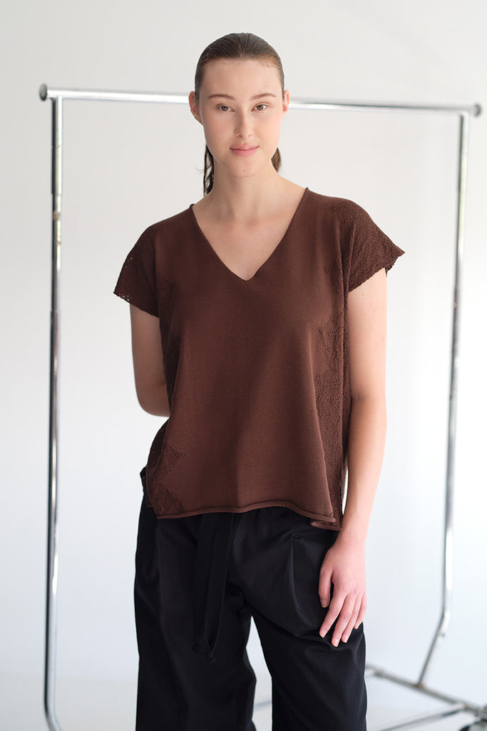 Standard Issue Cotton Florentine Top - Sable