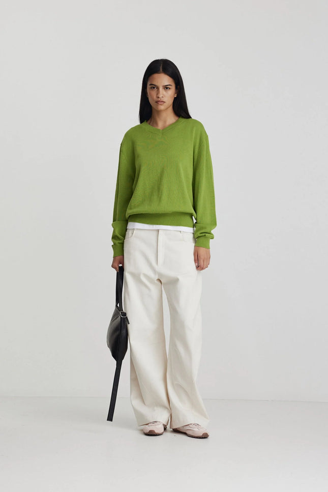 Ricochet Amina Jumper - Apple Green