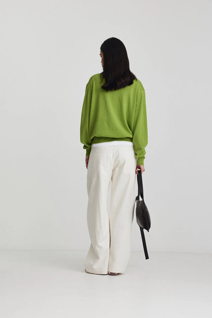 Ricochet Amina Jumper - Apple Green