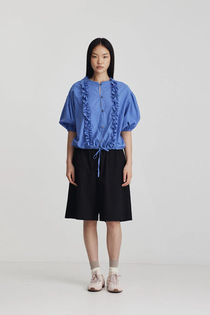 Ricochet Freida Top Ruffle - Iris