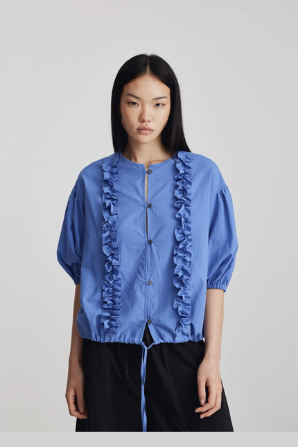 Ricochet Freida Top Ruffle - Iris
