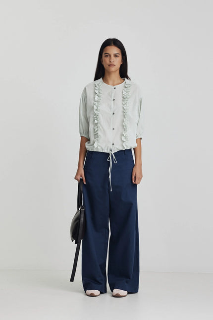 Ricochet Freida Top Ruffle - Mint