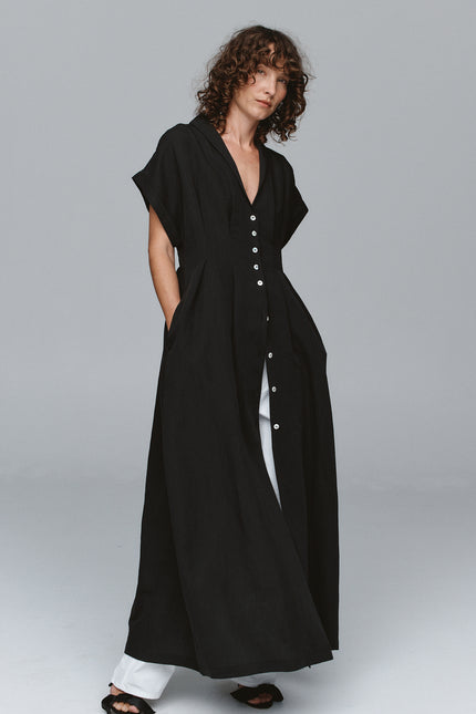 Marle Swan Dress - Black