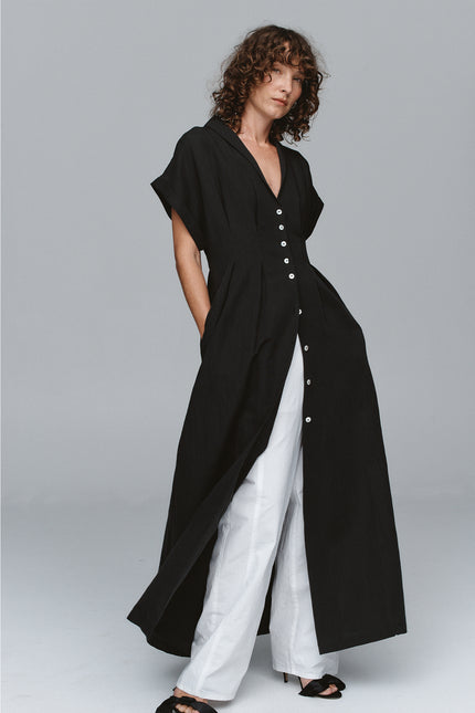 Marle Swan Dress - Black