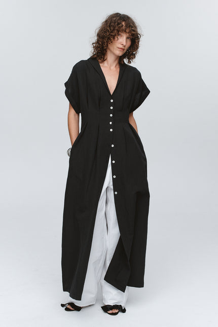 Marle Swan Dress - Black