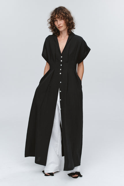 Marle Swan Dress - Black