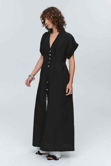 Marle Swan Dress - Black