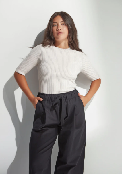 Standard Issue Balance Rib T-Shirt - Chalk