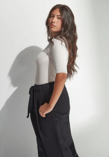 Standard Issue Balance Rib T-Shirt - Chalk