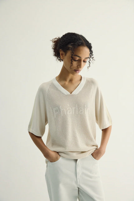 Pharlain Game Top - Sand/Butter