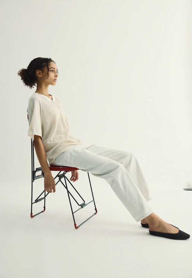 Pharlain Game Top - Sand/Butter