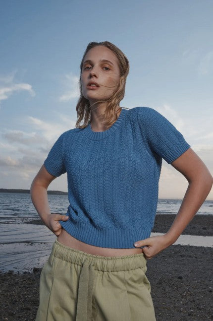 Standard Issue Cotton Grain T-Shirt - Pacific