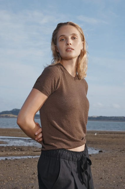 Standard Issue Seta Picot T-shirt - Anchor