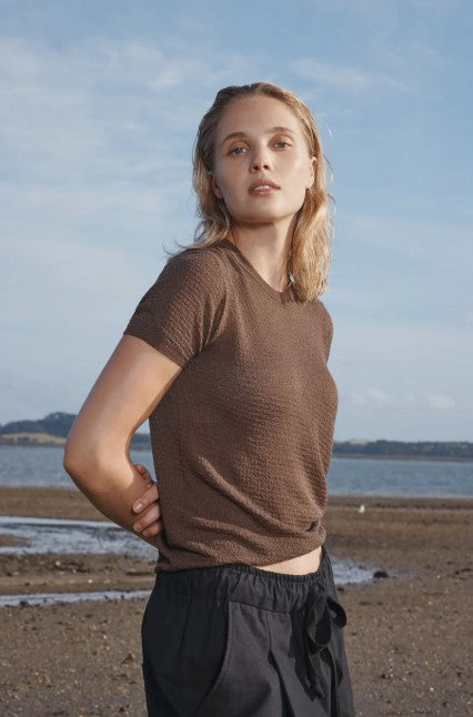 Standard Issue Seta Picot T-shirt - Anchor