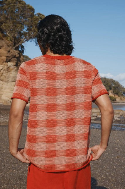 Standard Issue Cotton Universal Plaid T Shirt - Lambert/Blossom