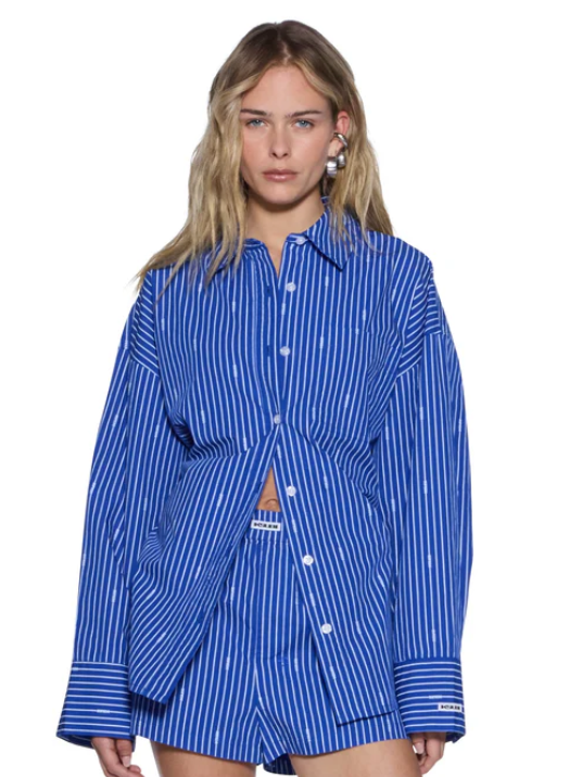 Ksubi Astra Shirt - Cobalt Stripe
