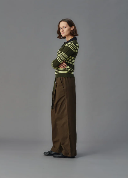 Standard Issue Merino Polo Shirt - Barlett Stripe