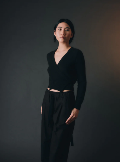Standard Issue Okewa Wrap Cardigan - Black