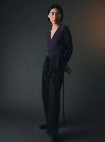 Standard Issue Okewa Wrap Cardigan - Violet