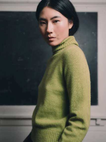 Standard Issue Okewa Crop Funnel Neck - Herb